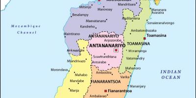 의 지도의 정치지도 마다가스카르