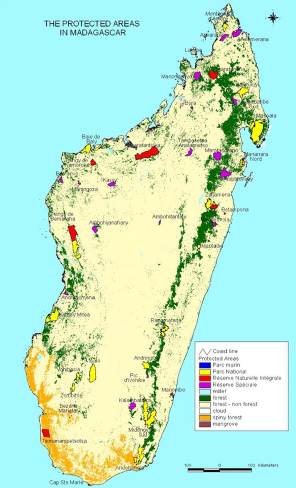 지도 마다가스카르 국립 공원