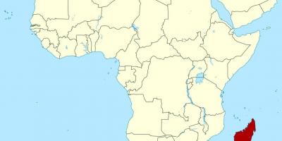 마다가스카르에서 아프리카 지도